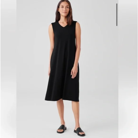 eileen fisher stretch jersey knit tank dress Eileen Fisher Oval Dress